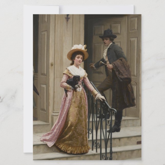 My Next-Door Neighbor (Flirting Couple) (Beauty) Card (Front)