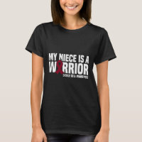 My Niece is a Warrior Burgundy Ribbon Sickle Cell 