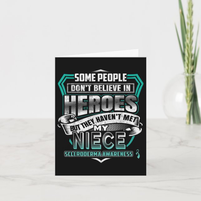 My Niece Is A Warrior - Scleroderma Awareness  Card (Front)