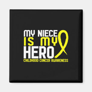My Niece Is My Hero Childhood Cancer Awareness   Magnet