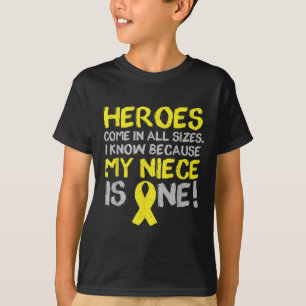 My Niece Is One Childhood Cancer Awareness Support T-Shirt