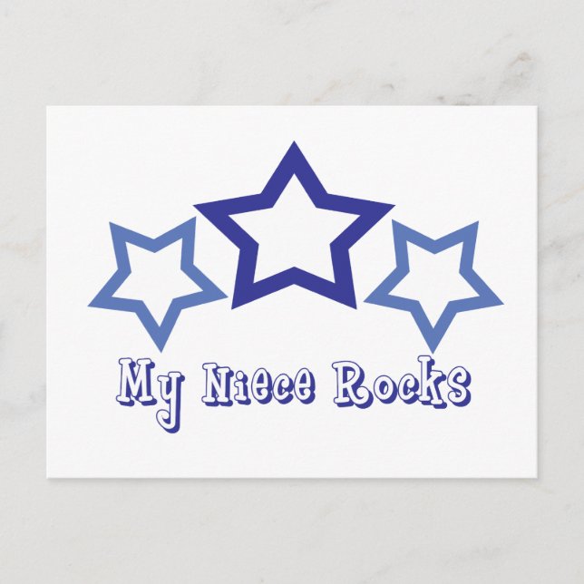 My Niece Rocks Postcard (Front)