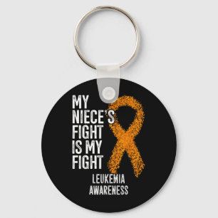 My Niece's Fight Is My Fight Leukaemia Awareness Keychain
