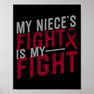 My Niece's Fight is My Fight Sickle Cell Anemia Aw Poster
