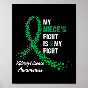 My Niece's Fight My Fight Kidney Disease Awareness Poster
