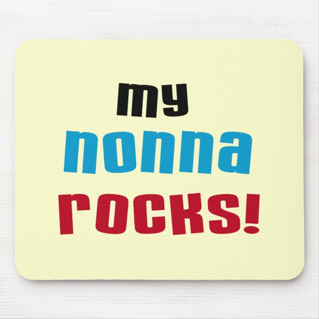 My Nonna Rocks T-shirts and Gifts Mouse Pad (Front)