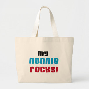 My Nonnie Rocks t-shirts and Gifts Large Tote Bag