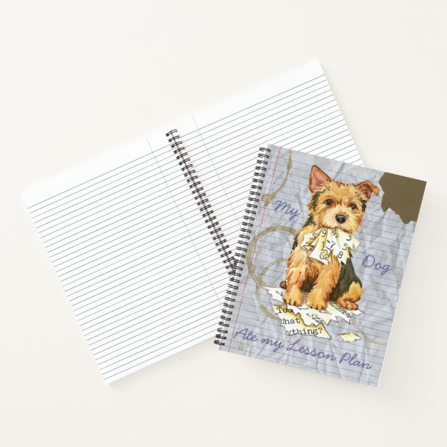 My Norwich Terrier Ate my Lesson Plan Notebook (Inside)
