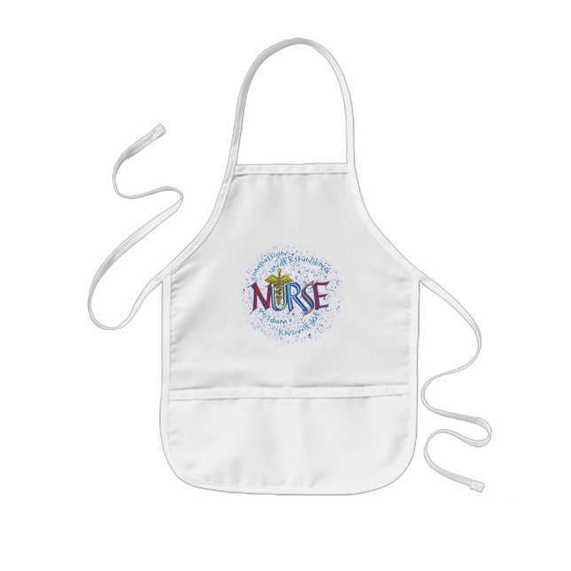 My nurse motto  kids apron (Front)