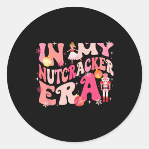 My Nutcracker Era Xmas Christmas Holiday Retro Wom Classic Round Sticker