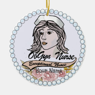My OB GYN Nurse Ceramic Ornament
