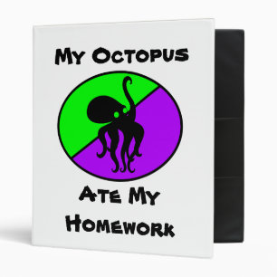 My Octopus Ate My Homework Binder
