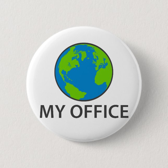 My Office 2 Inch Round Button (Front)