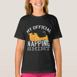My official napping shirt - Lazy sleeping Giraffe