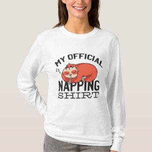 My official napping shirt - Lazy sleeping Sloth