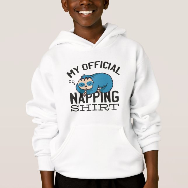 My official napping shirt - Lazy sleeping Sloth (Devant)