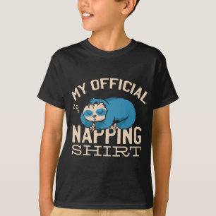 My official napping shirt, Lazy sleeping Sloth T-Shirt