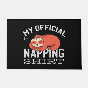 My official napping shirt Sloth Doormat