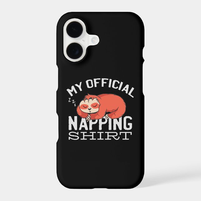 My official napping shirt Sloth Samsung Galaxy Case (Back)