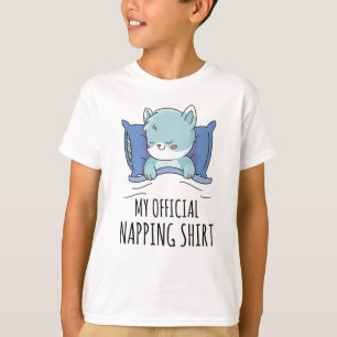 My official napping shirt with sleeping Cat