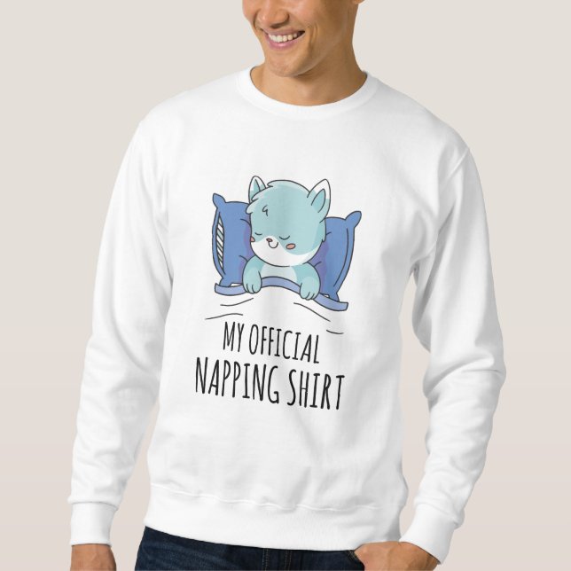 My official napping shirt with sleeping Cat (Front)