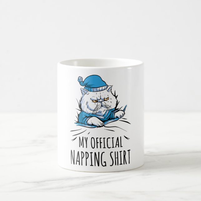 My official napping shirt with sleeping Dog Coffee Mug (Center)