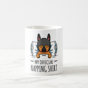 My official napping shirt with sleeping Dog Coffee Mug