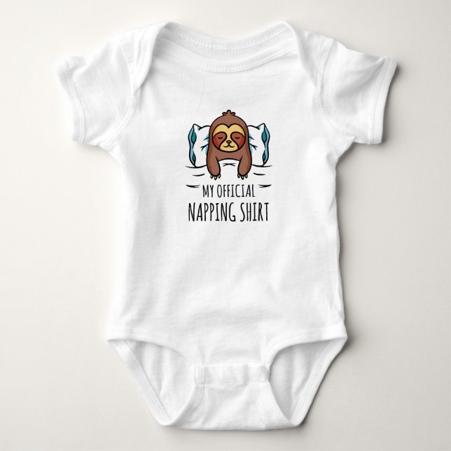 My official napping shirt with sleeping Sloth (Front)