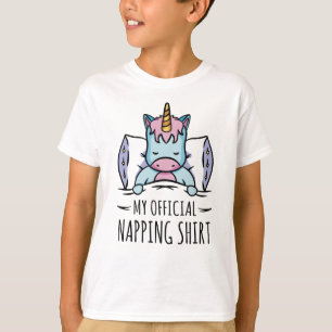 My official napping shirt with sleeping Unicorn