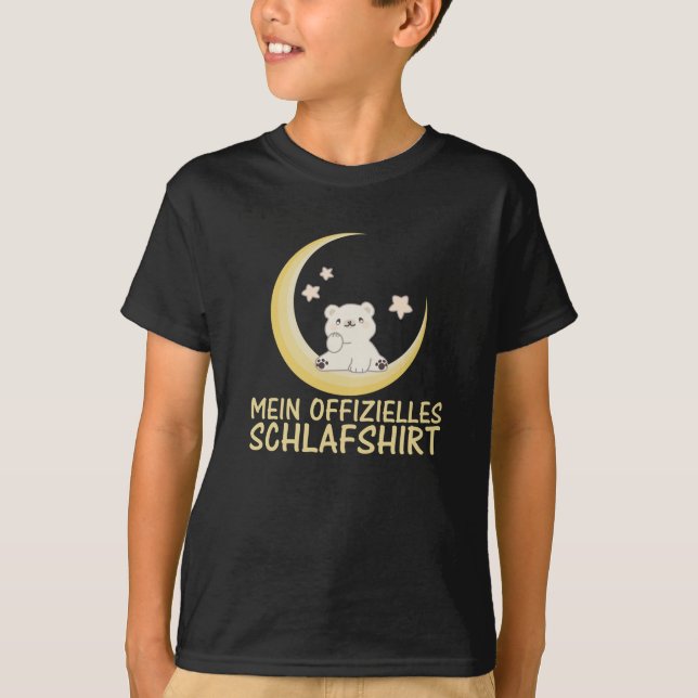 My Official Sleep Shirt Polar Bear Asleep Moon (Front)