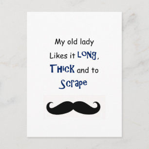 My old lady postcard
