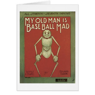 My Old Man Is Baseball Mad Vintage Songbook Cover
