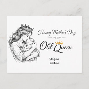 My Old Queen Personalized Mother’s Day Gift Postcard