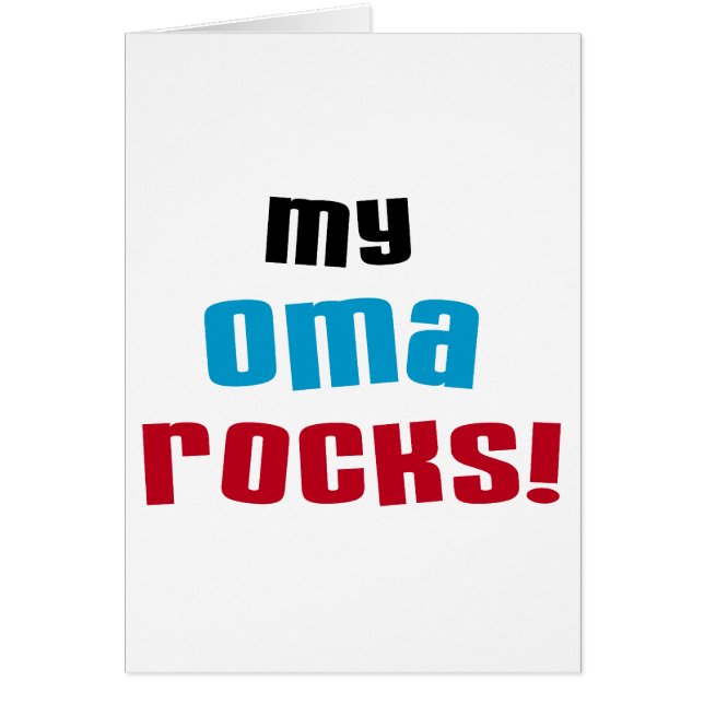 My Oma Rocks T-shirts and Gifts (Front)