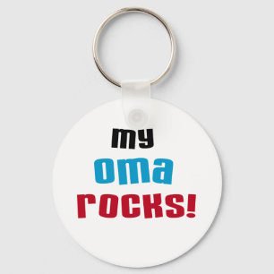 My Oma Rocks T-shirts and Gifts Keychain