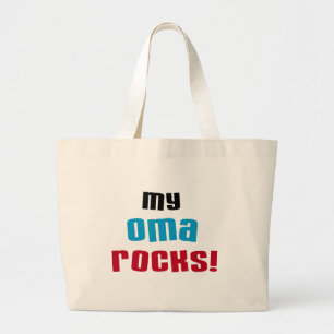 My Oma Rocks T-shirts and Gifts Large Tote Bag