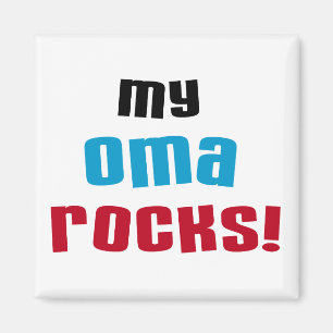 My Oma Rocks T-shirts and Gifts Magnet