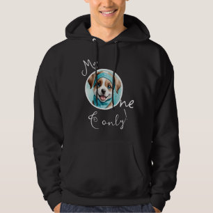 My One & Only Minimalist Photo Script Black Hoodie