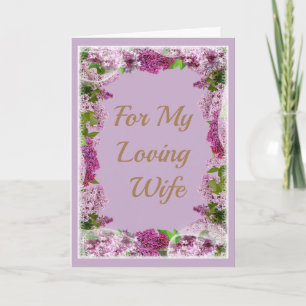 "My Only One" a love poem to Wife Card