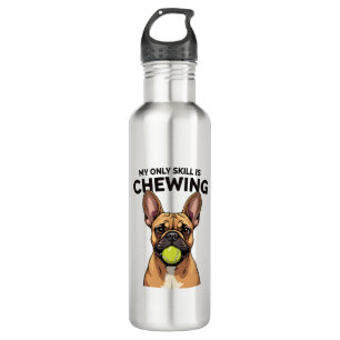 My Only Skill Is Chewing Vintage French Bulldog Te 710 Ml Water Bottle