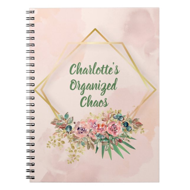 My Organized Chaos Personalized Notebook (Front)