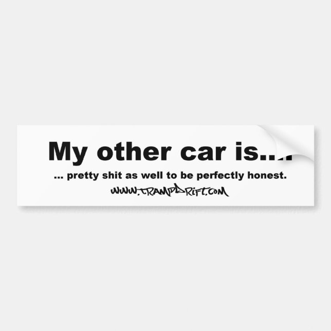 my_other_car bumper sticker (Front)
