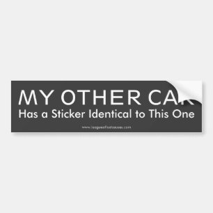 "My Other Car" bumper sticker