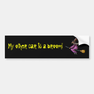 My other car is a broom! bumper sticker