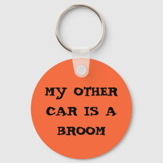 my other car is a broom keychain