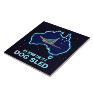 My Other Car Is A Dog Sled - Australia Tile
