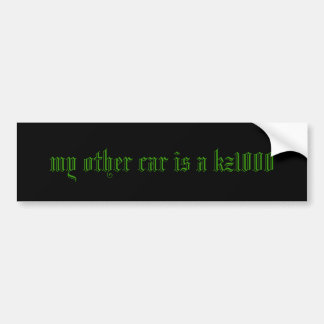 my other car is a kz1000 bumper sticker