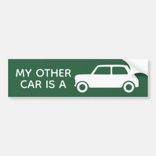 My Other Car is a Mini Car Green Bumper Sticker