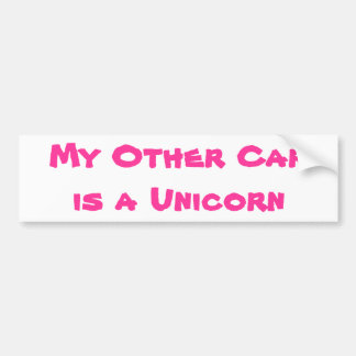My Other Car is a Unicorn Bumper Sticker