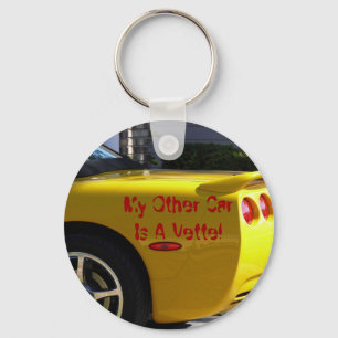 My Other Car Is A Vette! Keychain